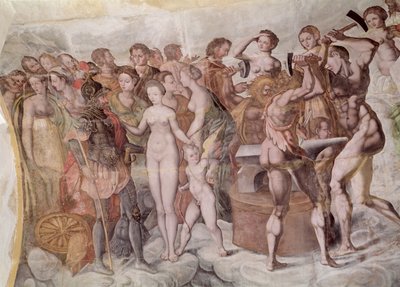 Tour de la Ligue. Members of the Medici Court as the Gods of Olympus (detail) by French School